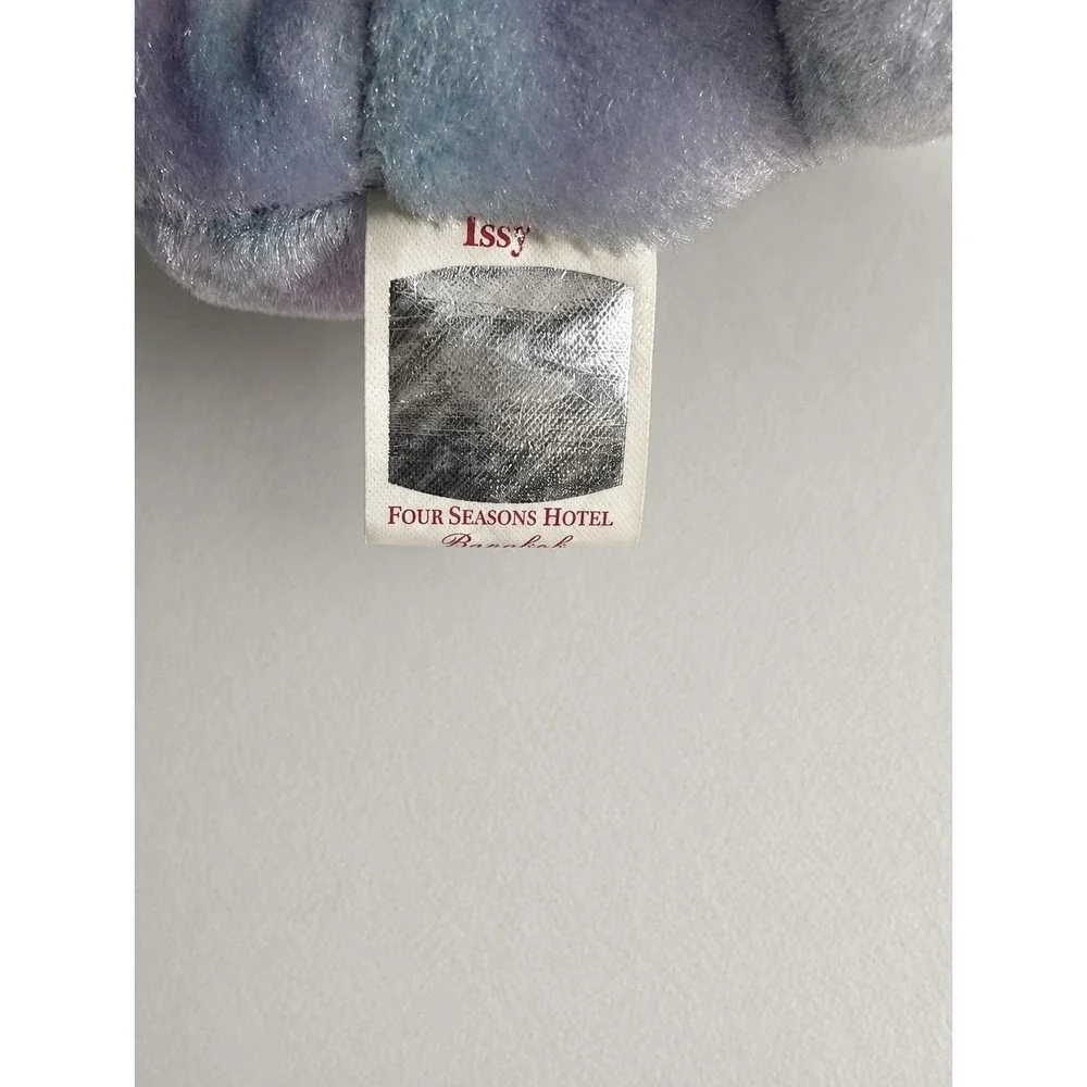 TY Beanie Baby Issy Four Seasons Bangkok Bear 2001 Pastel Plush 9in Retired